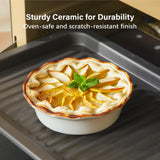ONEMORE Mini Pie Pans, 6.8 inch Ceramic Pie Pans for Baking Nonstick Small Pie Pans Deep Dish Pie Plates Mini Tart Pans, Ideal for Chicken Pot Pie & Desserts, Individual Pot Pie Baking Dishes Set of 4 ONEMORE