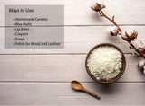 Beesworks Soy Wax | 5lbs Natural Soy Wax Flakes | 100 6-Inch Cotton Candle Wicks, 3 Metal Centering Devices, 5lbs Soy Wax for DIY Candle Making BEESWORKS