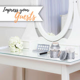 Autumn Alley Galvanized Bathroom Apothecary Jars Set, Farmhouse Bathroom Jars Qtip Holder Glass Dispenser- Rustic Vanity Organizer with Lids for Cotton Balls, Swabs, Rounds, Bath Salts 2-Glass Jars Autumn Alley