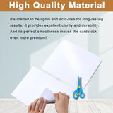 Silunkia 28 Sheets Shimmer White Cardstock 8.5 x 11 Craft Paper, 250gsm/92lb Premium Heavyweight Paper Card Stock for DIY Card Making, Greeting Cards, Business Cards, Wedding Invitations, Menus Silunkia