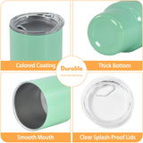 FECBK 3 oz Mini Tumbler Shot Glass with Straw and Lid 12 Pcs Sublimation Shot Glasses Tumblers Stainless Steel Mini Shot Glasses with Lids for Wedding Party Whiskey Cocktail Bar, 12 Colored FECBK