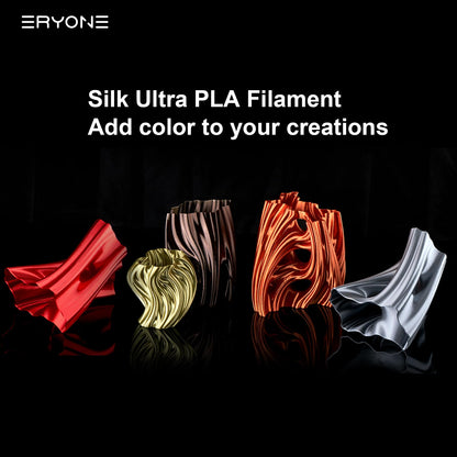 ERYONE Ultra Silk PLA Filament for 3D Printer, 1.75mm +/- 0.03mm, 1kg (2.2LBS)/Spool, Ultra Silk Bronze - WoodArtSupply