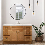 Design House Brookings 48 Inch Bathroom Vanity, Ready to Assemble, Modern Birch, 599001-MBH Design House