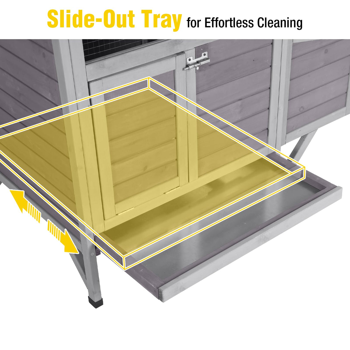 AIVITUVIN Chicken Coop for 2 Chickens Home Ues Outdoor Small Wooden Chicken House with Expandable Run for Poultry Duck Coop Pull Out Tray Quail Cage,Hen Habitat Aivituvin