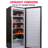 Frigidaire EFRF696-AMZ Upright Freezer 6.5 cu ft Stainless Platinum Design Series, Silver Frigidaire