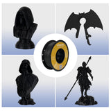 Kingroon PLA 3D Printer Filament, 10 Rolls, Dimensional Accuracy +/- 0.02 mm, 10kg Spool(22lbs), 1.75 mm，Black White Grey Red Blue Green Purple Skin Silver Yellow POJECITY