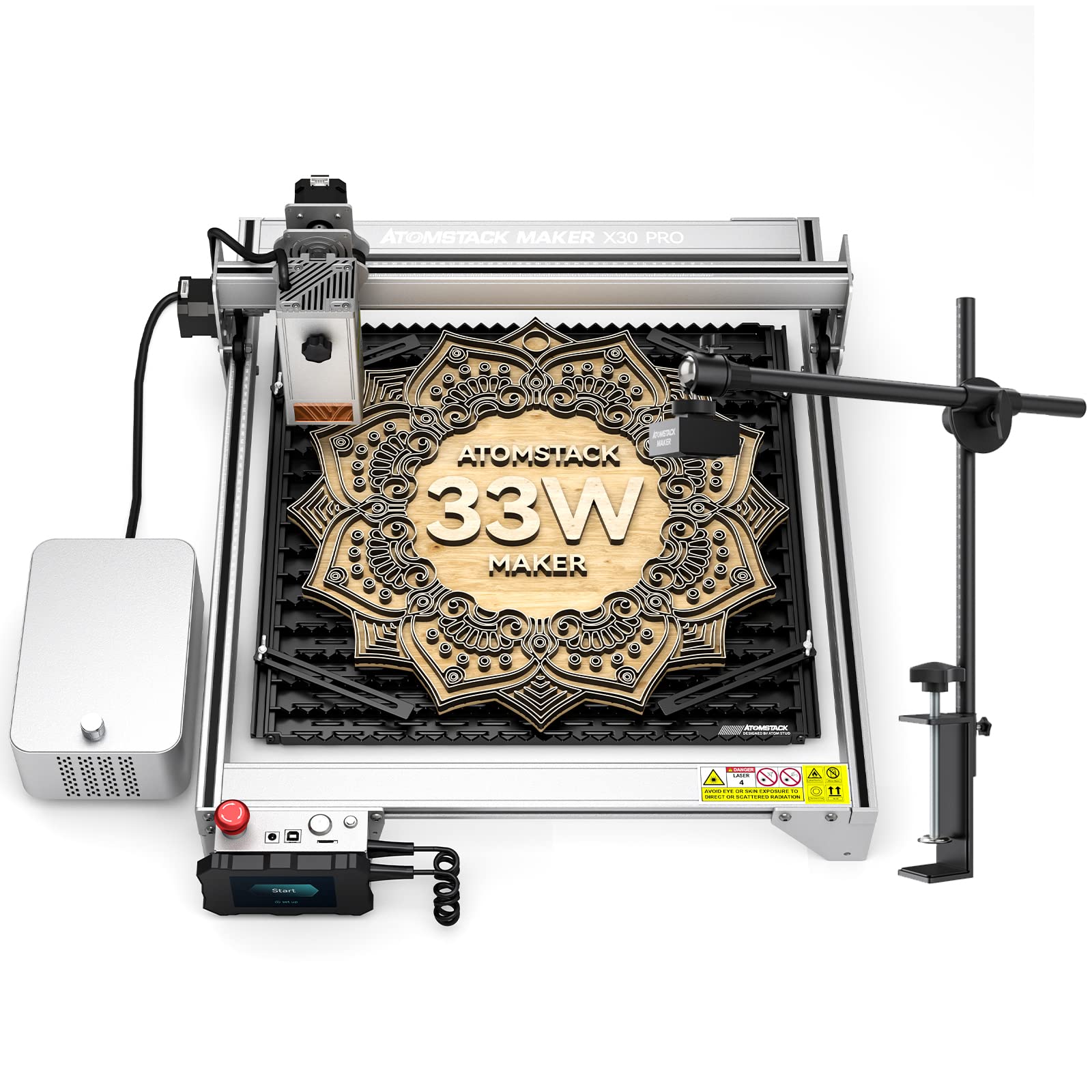 ATOMSTACK X30 PRO Laser Engraver, 160W DIY CNC Laser Engraving Cutting Machine, with ATOMSTACK AC1 Camera for Laser Engraver - WoodArtSupply