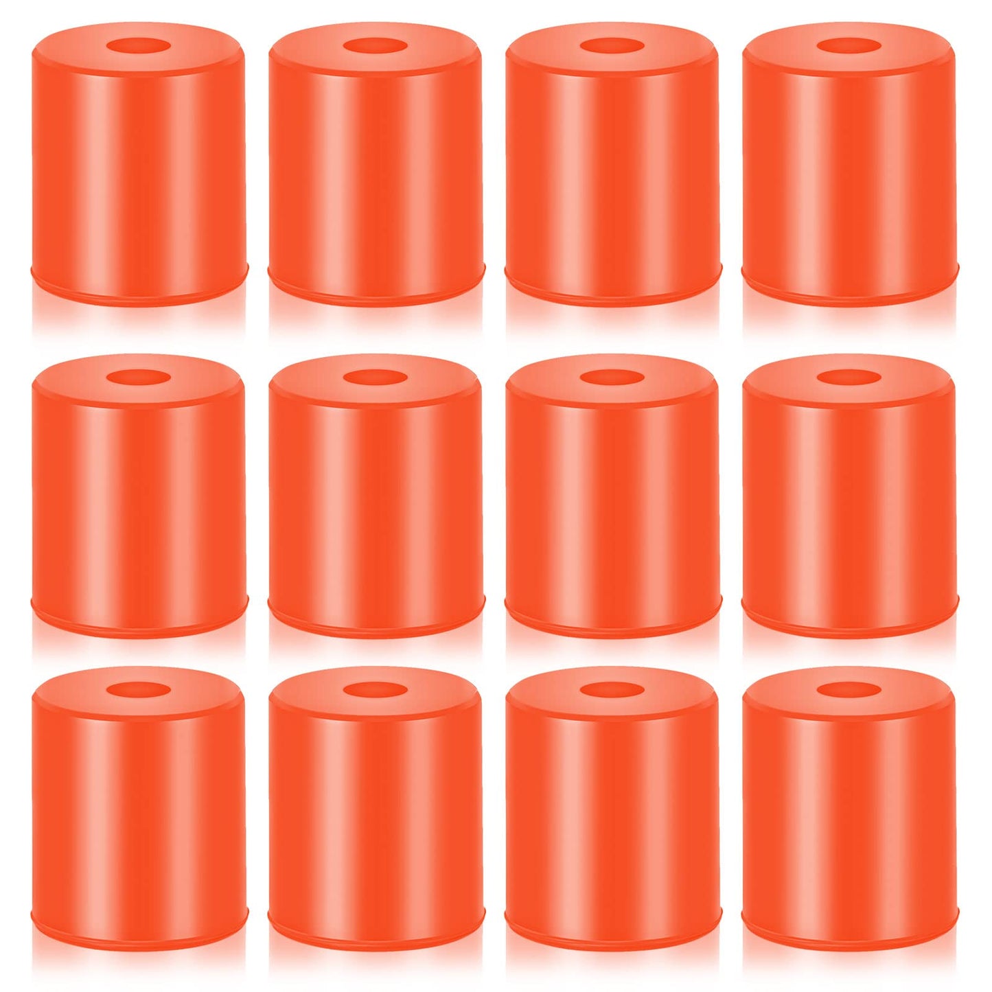 12 Pcs 3D Printer Heatbed Parts Silicone Leveling Solid Bed Mount Heat Resistant 3D Printer Parts Heat Buffer Silicone Heat Bed Parts Compatible with CR-10 Ender 3 Bottom Connect (Brown, 0.7  - WoodArtSupply