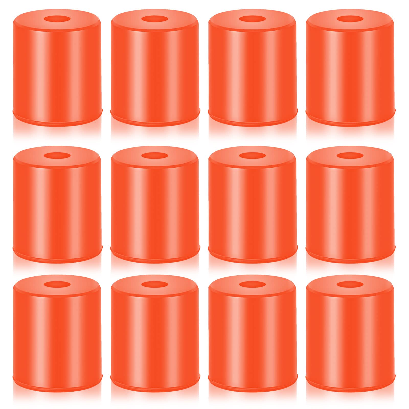 12 Pcs 3D Printer Heatbed Parts Silicone Leveling Solid Bed Mount Heat Resistant 3D Printer Parts Heat Buffer Silicone Heat Bed Parts Compatible with CR-10 Ender 3 Bottom Connect (Brown, 0.7  - WoodArtSupply