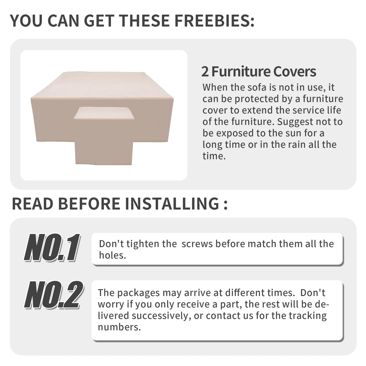 WAROOM 5 Pieces Patio Furniture Set PE Wicker Outdoor Brown Rattan Sectional Sofa Loveseat Couch Conversation Chair with Storage Bin Coffee Table and Propane Fire Pit, Anti-Slip Grey Cushion WAROOM