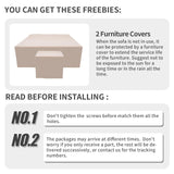 WAROOM 5 Pieces Patio Furniture Set PE Wicker Outdoor Brown Rattan Sectional Sofa Loveseat Couch Conversation Chair with Storage Bin Coffee Table and Propane Fire Pit, Anti-Slip Grey Cushion WAROOM