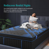 SYPIALNIA Twin Mattress 12 Inch, Hybrid Mattresses Medium Firm with Gel Memory Foam & Pocketed Coils, Motion Isolation, CertiPUR-US Certified, Pressure Relief for Silent Sleep SYPIALNIA