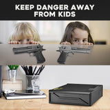 Garvee Gun Safe, Biometric Gun Safe for, Gun Safe, Handgun Safe 3 Ways Quick Access Fingerprint Gun Safe, Sturdy Safe, Gun Lock Safe Box with USB-C Port for Home, Bedside, Desk, Car Garvee