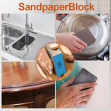 Romeda 8-Pack Sanding Sponge, Four Grits Per Pack 60/80/120/220, Washable and Reusable Handmade Sandpaper Block, Drywall Sandpaper Blocks for Wooden Drywall Sheetrock and Metal Glazing Romeda