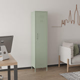 Elitehouse Single Door Mint Metal Locker with Adjustable Shelves, Green Tall Metal Locker Storage Cabinet，Easy Assembly for Living Room Bedroom （15.8”W x 15”D x 70.9”H ） Elitehouse