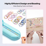 Caydo Bead Spinner with Bead Board, G1 Electric Channel Bracelet Jewelry Spinner Kit for Bracelets Designing and Making, Suitable for Pony Beads, Seed Beads, Round Glass Beads Caydo