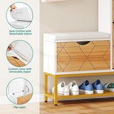 YITAHOME Shoe Cabinet with 2 Flip Drawers for Entryway, Large Shoe Storage Cabinet with Shoe Storage Bench, Hidden Narrow Shoe Rack with Door for Living Room, White YITAHOME