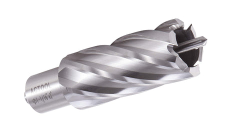 ACTOOL 1-1/16" Diameter × 2" Depth of Cut HSS ANNULAR Cutter with 3/4'' Weldon Shank ACTOOL