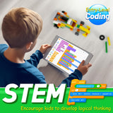 Apitor Q Robot Building Kit, 20-in-1 Programmable APP RC Car Robotics Coding Kit, STEM Projects Educational Birthday Gifts for Boys Girls Kids Aged 6-12 (233 Pieces) Apitor