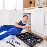 jar-owl Daily Household Tool Set with Drill, 21V Cordless Drill Drive Set with 112pcs Combo Hand Tool Kit for Mens Home Repair jar-owl