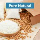 SAEUYVB Soy Wax for Candle Making，Natural Candle Wax for Candle Making, Premium Granulated Soy Wax - Paraffin-Free,Beeswax-Free,20 Cotton Candle Wicks,20 Wick Stickers&2 Centering Devices(5 lbs) SAEUYVB