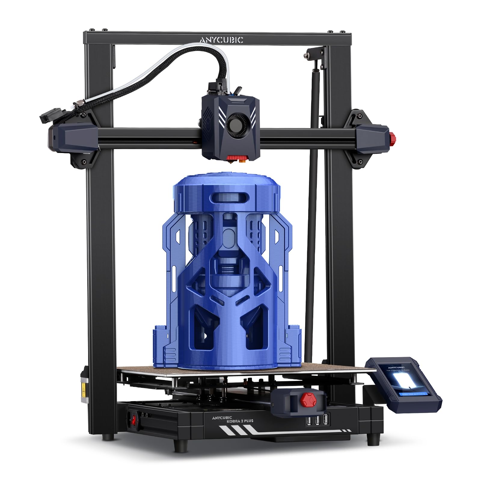 Anycubic 3D Printer Kobra 2 Plus, 500mm/s High-Speed Printing with Dual Z-Axis New Structure Anycubic APP Intelligent Control Large 3D Printer Upgraded Auto Leveling, Printing Size 320 * 320  - WoodArtSupply