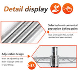 FDW | 5-Tier Wire Storage Shelves with Wheels | 30"x14"x61" | Chrome | Adjustable Racks | Heavy-Duty Metal Shelf, Holds Upto 220 lbs | Tool-Free Assembly, Rust-Resistant | for Home & Garage Shelving FDW