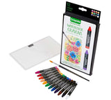 Crayola Signature Premium Watercolor Crayon Sticks & Paintbrush, 12 Count, Gift Crayola