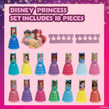 Disney Princess 15 Piece Water-Based Nail Polish with 3 Toe Spacers, Quick Dry, Peel Off, Gift Kit Set for Kids Girls, Ages 3 by Townley Girl Townley Girl