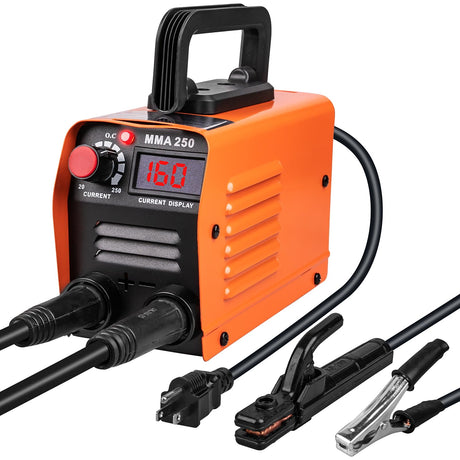Siasky Mini Welding Machine, Upgraded Welder Machine 110V, Portable Stick Welder MMA-250A, IGBT Inverter Welder with Hot Start, Arc force, Anti-Stick Siasky