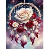 Skyboda Dreamcatcher Net Diamond Painting Kits for Adults, DIY Diamond Art Kits Full Round Drill Gem Art Diamond Crafts for Home Wall Art Decor 12×16inch Skyboda
