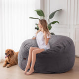 MAXYOYO Giant Bean Bag Chair Bed for Adults, Convertible Beanbag Folds from Lazy Chair to Floor Mattress Bed, Large Floor Sofa Couch, Big Sofa Bed, High-Density Foam Filling, Machine Washable MAXYOYO