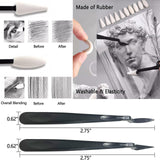 Daerthotk 53 PCS Drawing Kit Sketching Pencil Set, Sketch Pencils Art Supplies with Graphite, Charcoal, Blending Tools, Drawing Pencils for Artists Adults Beginner Family Friends Daerthotk