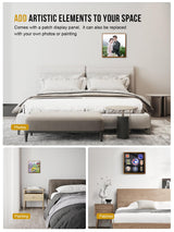 Concealment Furniture, Concealment Shelf Wall Mounted Hidden Storage Box Compartment Furniture Hidden Shelf Wooden Picture Photo Frame with Patches Display Panel(Black Ebony) 1TG Tactical