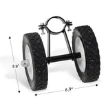 SUNCREAT Hammock Wheel Kit for Hammock Stand, Weather Resistant Portable Universal Stand Wheel for Outdoor Use, Black SUNCREAT