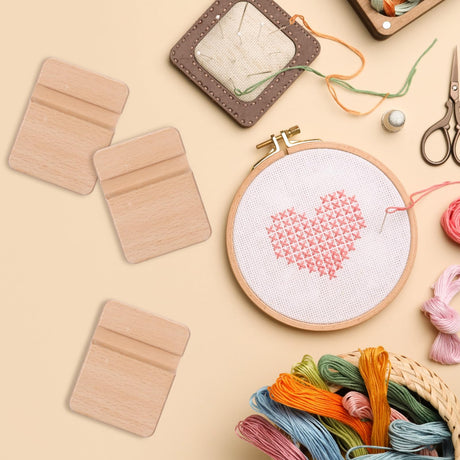 Cinnvoice 10 Pcs Embroidery Hoop Display Embroidery Hoop Wooden Base Holder Embroidery Cross Stitch Stand Decor Embroidery Frames Display Stand for Embroidery Cross Stitch Hoop Accessories Decor Cinnvoice