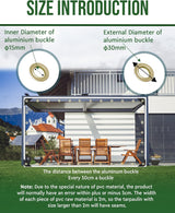 FoundGo 8' x 15'(2.4x4.5m) Clear Tarps PVC Vinyl Transparency Tarpaulin Glass with Golden Metal Grommets，Protects Against Water, UV-Ray, Tear, Cold Weather Resistan-1pc FoundGo