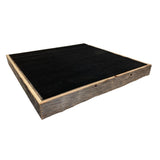 Barnwood USA Extra Large Ottoman Tray with Anti Scratch Felt Pad - Rustic Reclaimed Wood Square Ottoman Trays - Perfect for Ottomans, Coffee Tables, and Office Desks - 24"x24" - Natural Weathered Gray BarnwoodUSA LLC