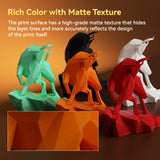 JUSTMAKER ABS Matte 3D Printer Filament, Upgraded Strength Heat Resistant Filament, Matte Surface with Cardboard Spool, Dimensional Accuracy +/-0.03mm, 1.75mm, 1 kg (2.2 lbs), Black JUSTMAKER