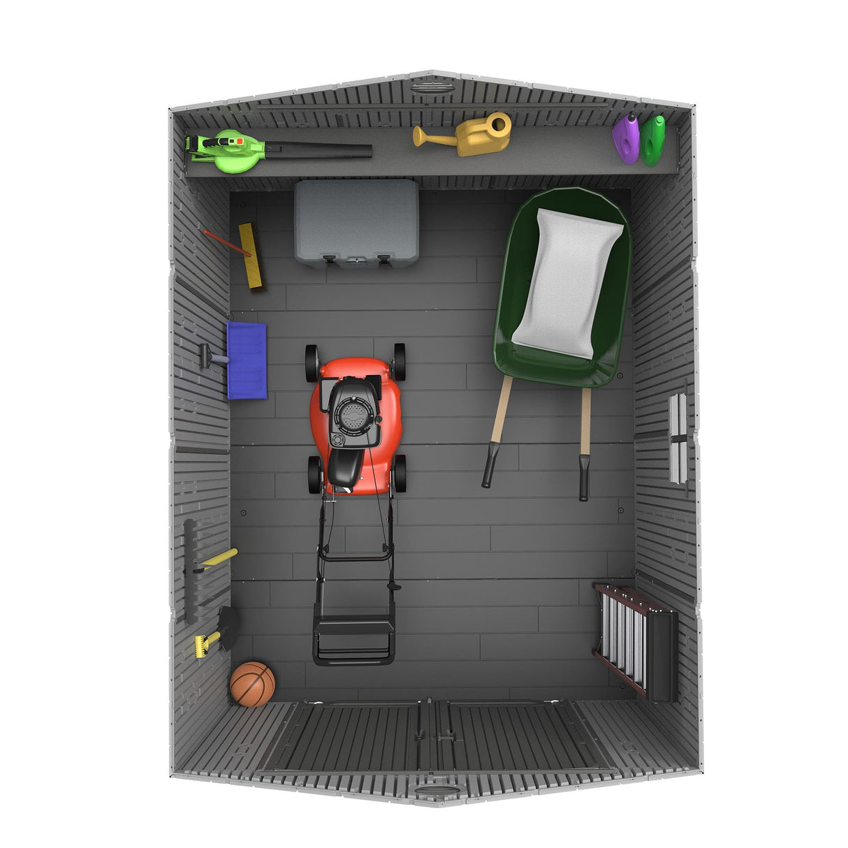 Lifetime Outdoor Storage Shed, 8 x 10 Foot, Gray Lifetime