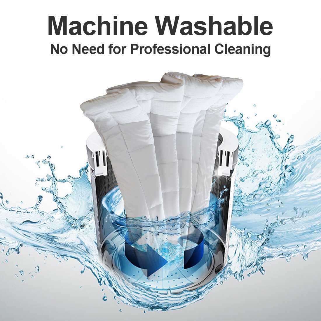 EASELAND California King Mattress Pad Pillow Top Mattress Cover Quilted Fitted Mattress Protector Long Cotton Top 8-21" Deep Pocket Cooling Mattress Topper (72x84 Inches, White) EASELAND