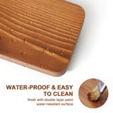 KASUNTING Small Wood Tray Pedestal Stand Farmhouse Bathroom Decor Decorative Wooden Riser Kitchen Soap Dish Holder/Tray for Vanity, Counter, Sink Kasunting