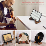 EFFORTICH Cookbook Stand, Wooden Recipe Book Holder, Cook Book Stand for Kitchen Counter, Multifunctional Display, Kitchen Counter Decor - Brown EFFORTICH