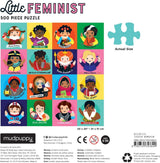 Mudpuppy Little Feminist 500 Piece Jigsaw Puzzle for Kids and Adults, Feminist Puzzle Celebrates Women Who Have Made an Impact with Colorful Illustrated Portraits, Great Gift for Feminists Mudpuppy