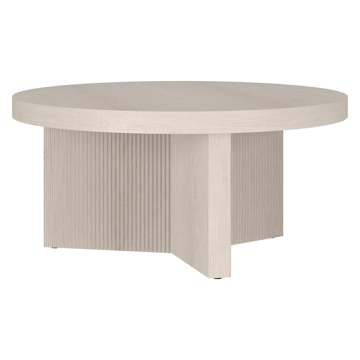 Henn&Hart Holm Coffee Table, 32" Wide, White Henn&Hart