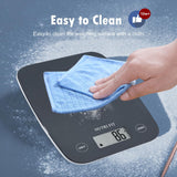 NUTRI FIT Digital Food Scale, 11lb Kitchen Scale Digital Weight, Cooking Scale for Food Ounces and Grams, 4 Units with 0.1oz/1g Precision, LCD Display with Tare Function NUTRI FIT