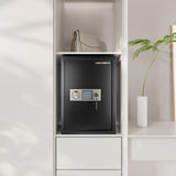 Locksworth Safe for Home, 1.9 Cubic Feet Safety Box for Money, Jewelry, Documents and Guns, Security Safe for Office, Hotel, 13.8"W x 12.2"D x 19.7"H Locksworth