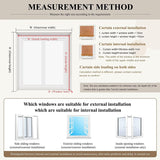 BAYUE Bamboo Reed Roller Blinds, Patio & Porch Blackout, UV Protection, Eco-Friendly, Heat Insulation, Semi-Sheer, Brown, 34"W x 48"H, Manual Lift, Outside Mount, Top Control, Rectangular, 1 Pack BAYUE