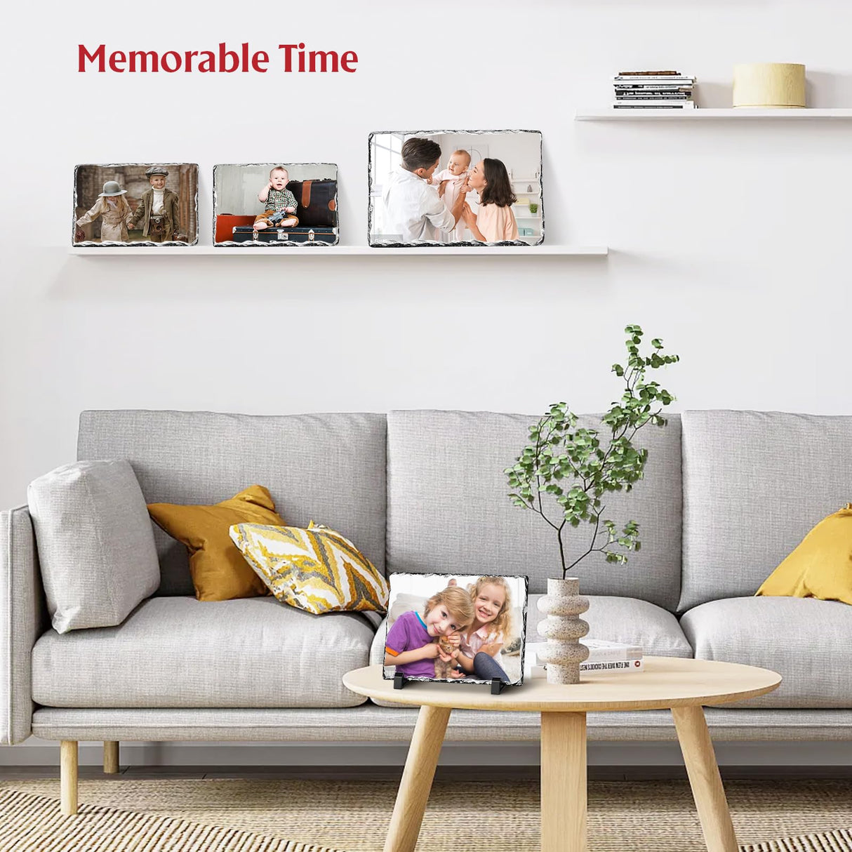 WANZELONYO Sublimation Slate Blanks 6x8 Inch Sublimation Plaque Rock Stone Picture Photo Plate 10 Pack Bulk WANZELONYO