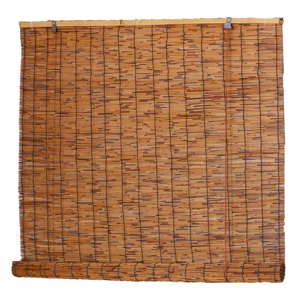 Natural Bamboo Roller Blinds - Cordless Sun Blocking Privacy Shades for Indoor/Outdoor Patio, W 24" - 75" WZLSQLTY